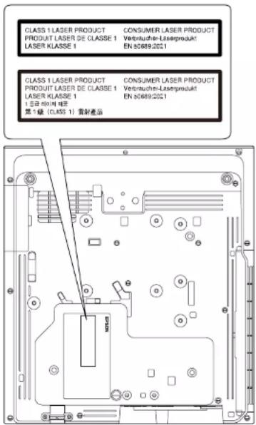 CLASS 1 LASER PRODUCT CONSUMER LASER PRODUCT PRODUIT LASER DE CLASSE 1 Verbraucher-Laserprodukt! LASER KLASSE 1 EN 50689.2021 CLASS 1 LASER PRODUCT CONSUMER LASER PRODUCT PRODUIT LASER DE CLASSE 1 Verbraucher-Laserprodukt! LASER KLASSE 1 EN 50689.2021 1.3.2.00.00 GB 第1級 (CLASS 1) 電新產品