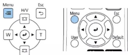 Menu H/V Esc W T User Default Menu Esc