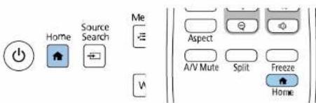 Home Source Search Me V Aspect A/V Mute Split Freeze Home