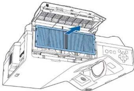 EPSON BrightLink EB760Wi - Maintenance du filtre à air et des grilles d'aération - 1