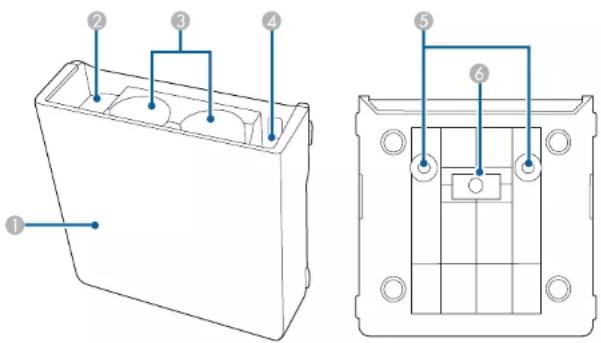 EPSON BrightLink EB760Wi - Parties du projecteur - support pour crayon - 1