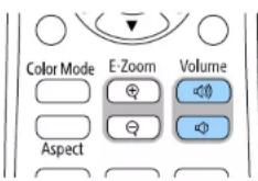 EPSON BrightLink EB760Wi - Contrôle du volume à l'aide des boutons de volume - 1