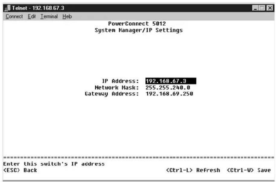 DELL PowerConnect 3048 - Affectation de l'adresse IP - 1