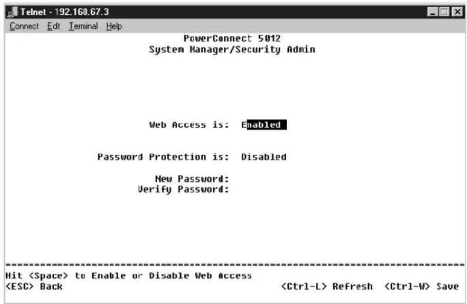 DELL PowerConnect 3048 - Protection par mot de passe - 1