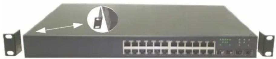 DELL PowerConnect 6224 - Instalace do stojanu - 1