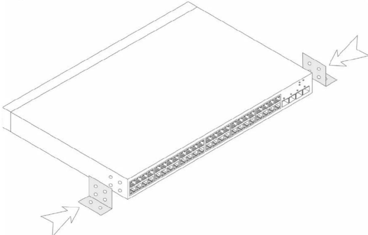 DELL PowerConnect 2816 - Installieren an einer Wand - 1