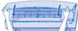 PANASONIC CSYE12MKE - Fermeture du panneau avant - 1