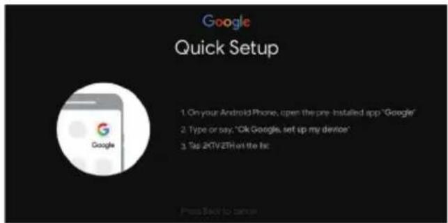 Google Quick Setup 1. On your Android Phone, open the pre- installed app "Google" 2. Type or say, "Ok Google, set up my device" 3. Tag ZKT/VETH on the list: