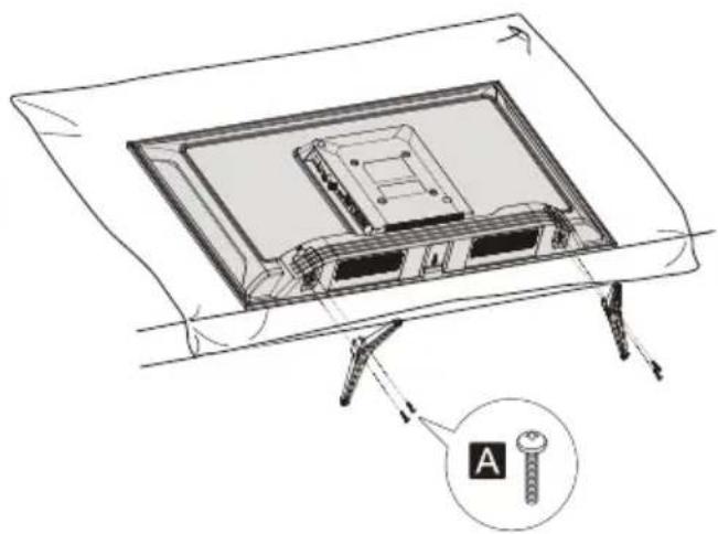 PANASONIC TX32LSX509 - Attaching the pedestal - 1