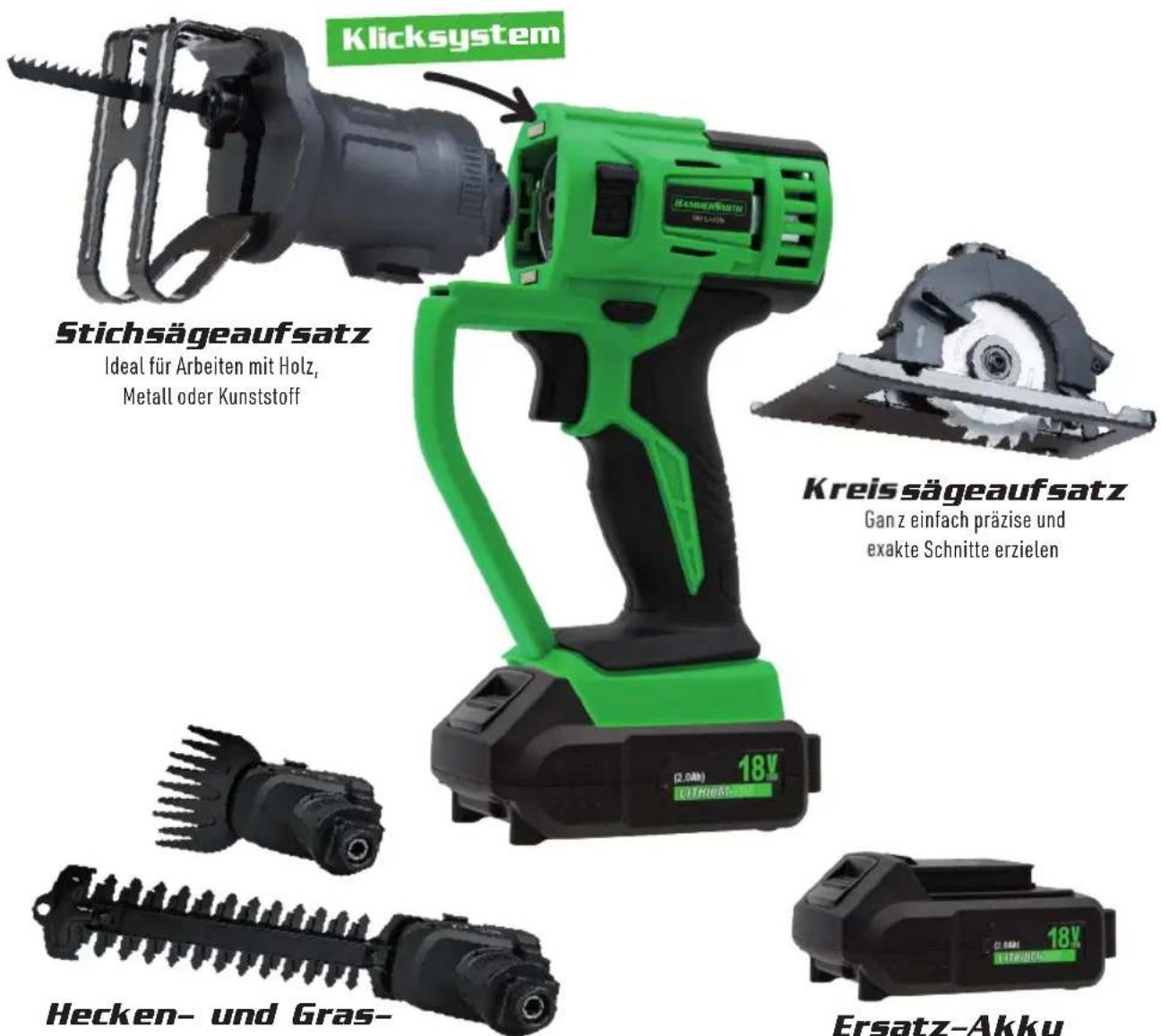 Hammersmith MultiTool - Multifunktionswerkzeug mit Akkupack und Schnellladestation - 2