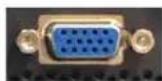 DELL W3207C - Using the VGA Connector - 1