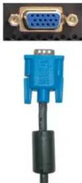 DELL W3207C - Usar el Conector VGA - 1