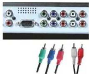 DELL W4200 - Uso del conector de componente - 1