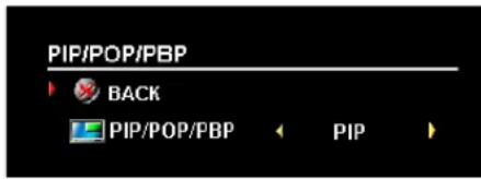 PIP/POP/PBP BACK PIP/POP/PBP PIP