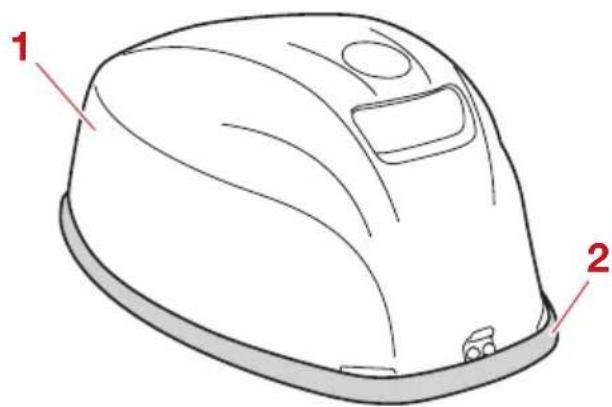 YAMAHA F6D (2023) - Installez le capot supérieur - 1