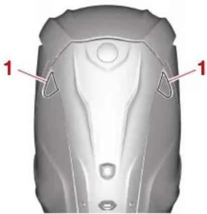 YAMAHA XF450 (2023) - Levier de verrouillage du capot - 2