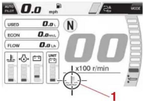 YAMAHA XF450 (2023) - Icônes d'alerte moteur - 2
