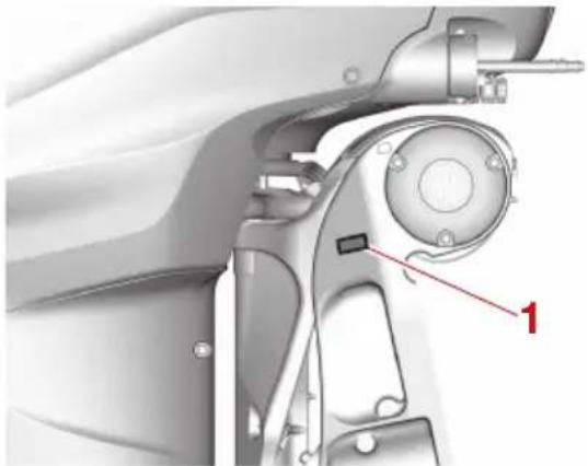 YAMAHA XF450 (2023) - Étiquette marquant la conformité - 1