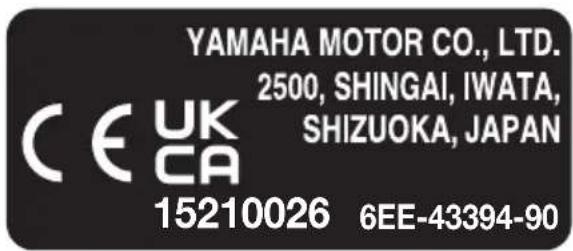YAMAHA XF450 (2023) - Marquage CE/Marquage UKCA - 2