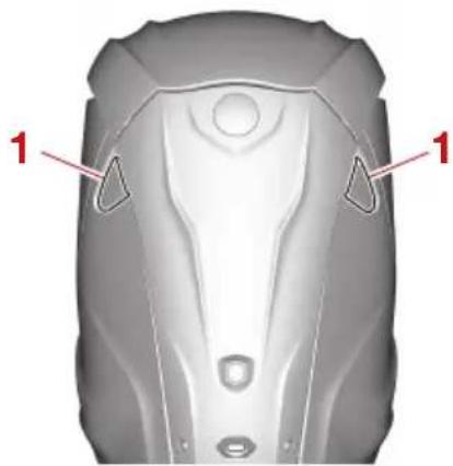 YAMAHA XF400 (2023) - Levier de verrouillage du capot - 2