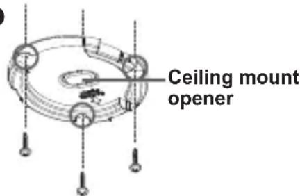 Ceiling mount opener
