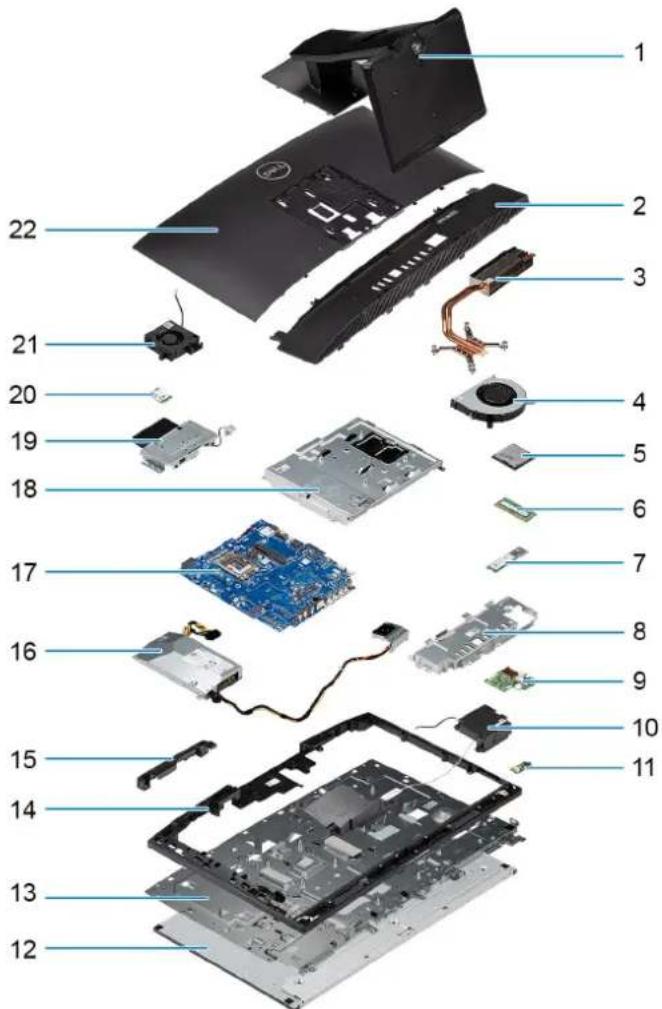 DELL OptiPlex 5400 - Κύρια στοιχεία του OptiPlex 5400 All-in-One - 1