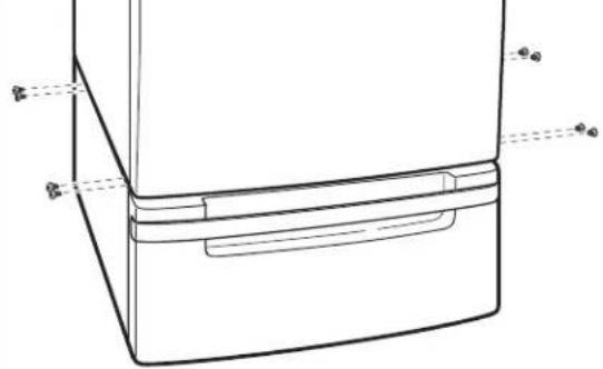 LG SteamDryer DLGX2802W - installation du piédestaL - 2