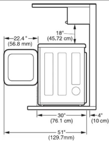 LG SteamDryer DLGX2802W - ESPACIOS DE INSTALACIÓN - 1