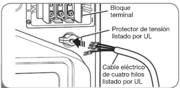 LG SteamDryer DLGX2802W - Conexión de cuatro hilos para secadoras eléctricas: Cable eléctrico con enchufe - 1