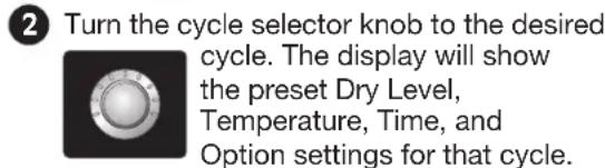 LG SteamDryer DLGX2802W - OPERATING THE DRYER - 2