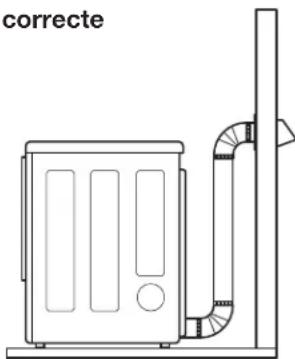 LG SteamDryer DLGX2802W - Acheminement et raccord du système d'évacuation d'air - 1