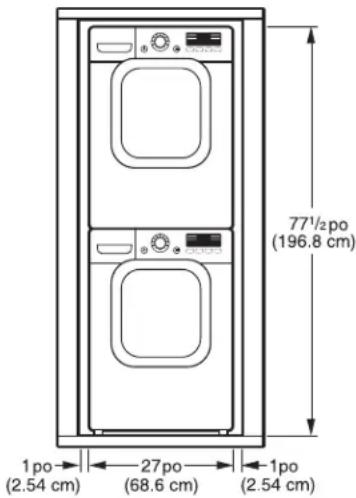 LG SteamDryer DLGX2802W - INSTALLATIONS AVEC PIÉDESTAL OU TROUSSE D'EMPILAGE EN OPTION - 2