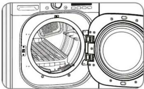 LG SteamDryer DLGX2802W - Installation de la grille de séchage - 2