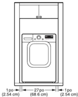 LG SteamDryer DLGX2802W - DÉGAGEMENTS - 2