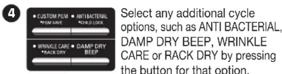 LG SteamDryer DLGX2802W - OPERATING THE DRYER - 4