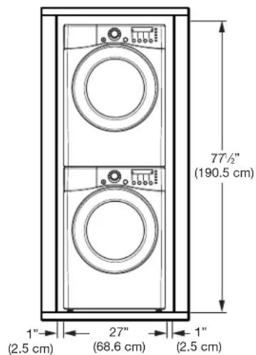 LG DLG2702V - INSTALLATION WITH OPTIONAL PEDESTAL BASE OR STACKING KIT - 2