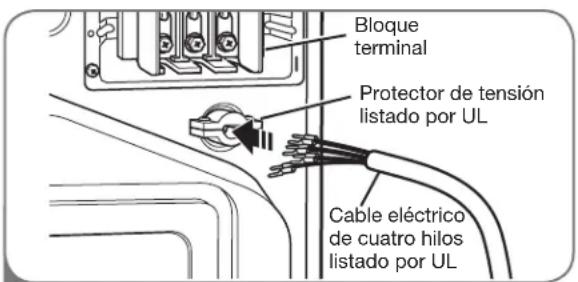 LG DLG2702V - Conexión de cuatro hilos para secadoras eléctricas: Cable eléctrico con enchufe - 1