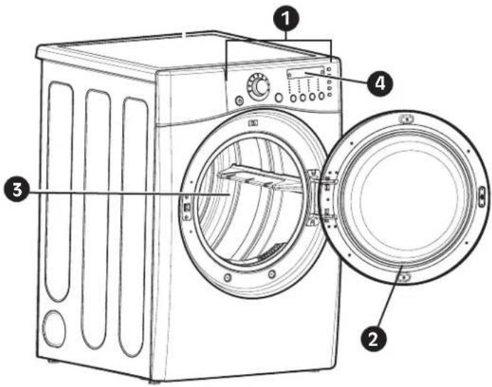 LG DLG2702V - INDICADOR DEL SISTEMA DE SENSOR DE BLOQUEO DE CONDUCTO FLOW SENSE™ - 1