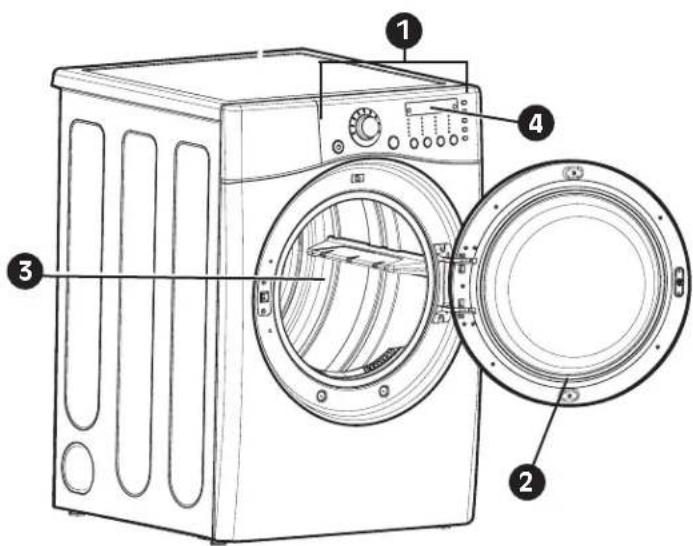 LG DLG2702V - FLOW SENSE™ DUCT BLOCKAGE SENSING SYSTEM INDICATOR - 1