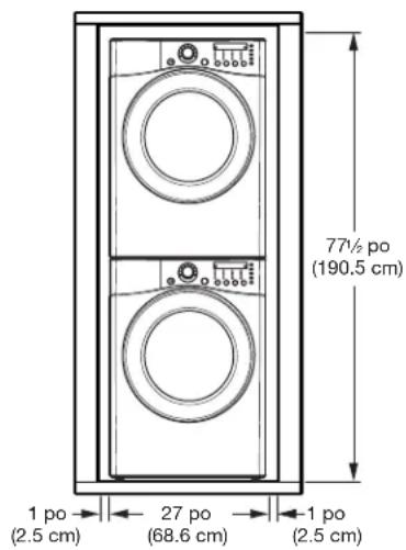 LG DLG2702V - INSTALLATIONS AVEC PIÉDESTAL OU TROUSSE D'EMPILAGE EN OPTION - 2