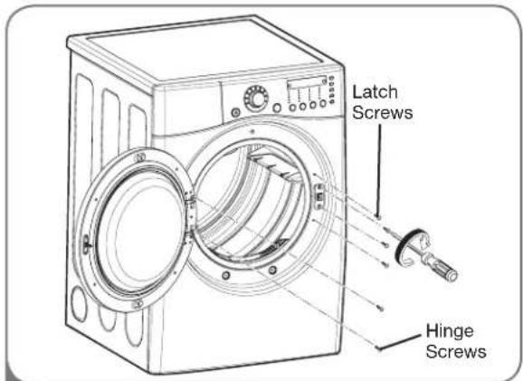 LG DLG2702V - REVERSING THE DOOR SWING - 2