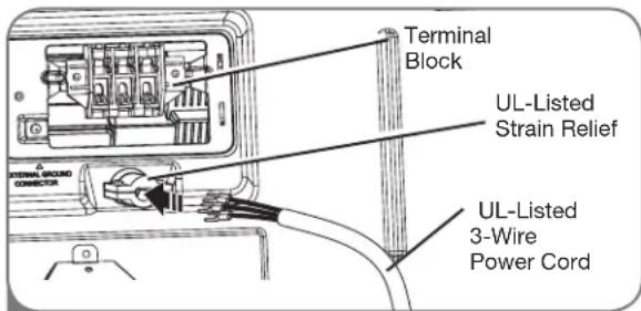 LG DLG5002W - Three-Wire Connection for Electric Dryers: Power Cord - 1