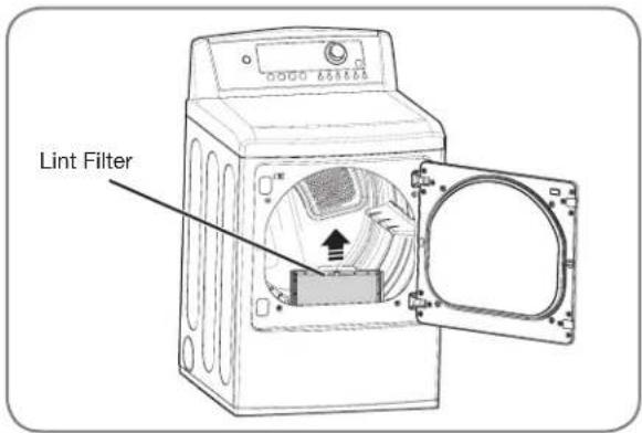 LG DLG5002W - CHECK THE LINT FILTER BEFORE EVERY LOAD - 1