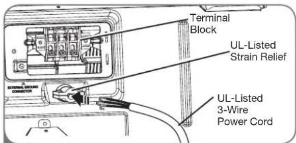 LG DLG5002W - Three-Wire Connection for Electric Dryers: Direct Wire - 3
