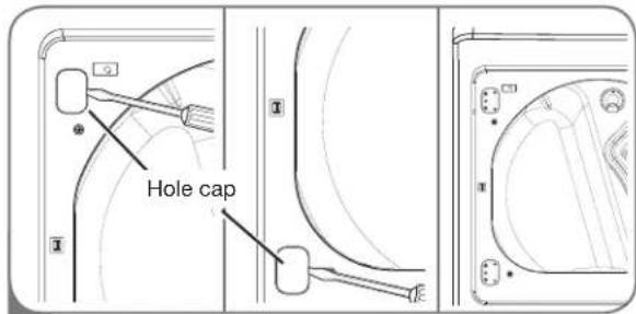 LG DLG5002W - REVERSING THE DOOR - 1