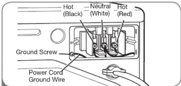 LG DLGX2502W - Four-Wire Connection for Electric Dryers: Power Cord - 2