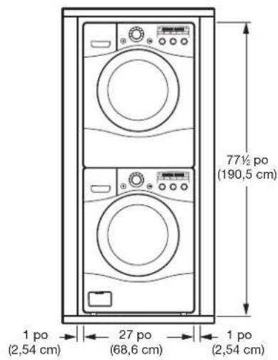 LG DLGX2502W - INSTALLATIONS AVEC PIÉDESTAL OU TROUSSE D'EMPILAGE EN OPTION - 2