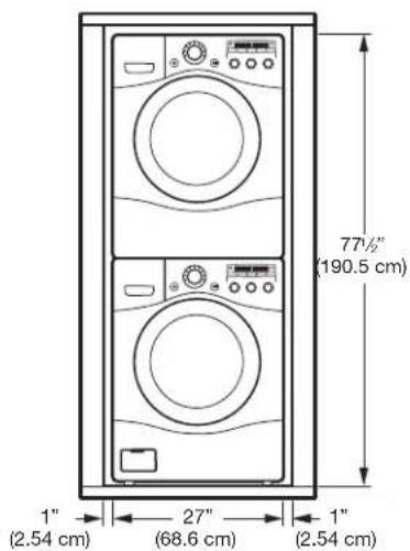LG DLGX2502W - INSTALLATION WITH OPTIONAL PEDESTAL BASE OR STACKING KIT - 2