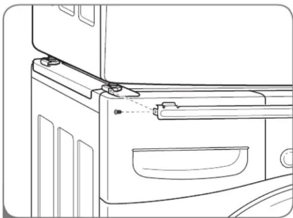 LG DLGX2502W - STACKING KIT INSTALLATION (cont.) - 2