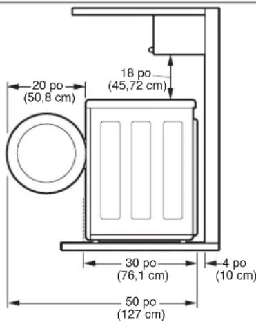 LG DLE2301R - DÉGAGEMENTS - 1